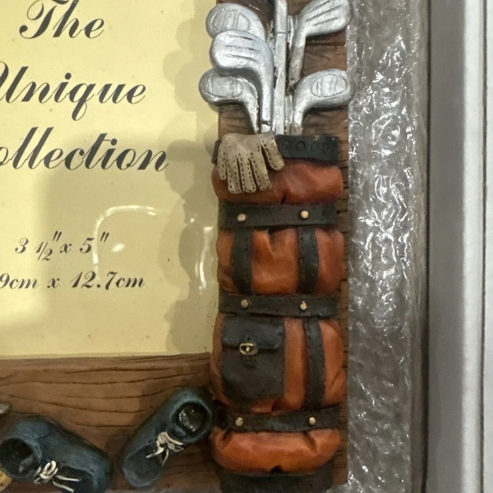 NEW Photo Frame The Unique Collection‎ Memories Golf Clubs 3.5